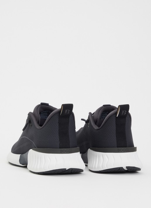 Boggi Milano Sneaker van mesh - achterkant 4 donkerblauw