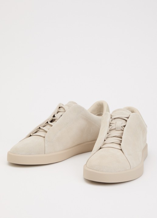 Boggi Milano Sneaker van suède - detail 2 beige