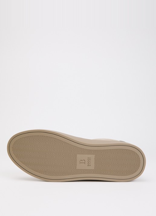 Boggi Milano Sneaker van suède - detail 3 beige