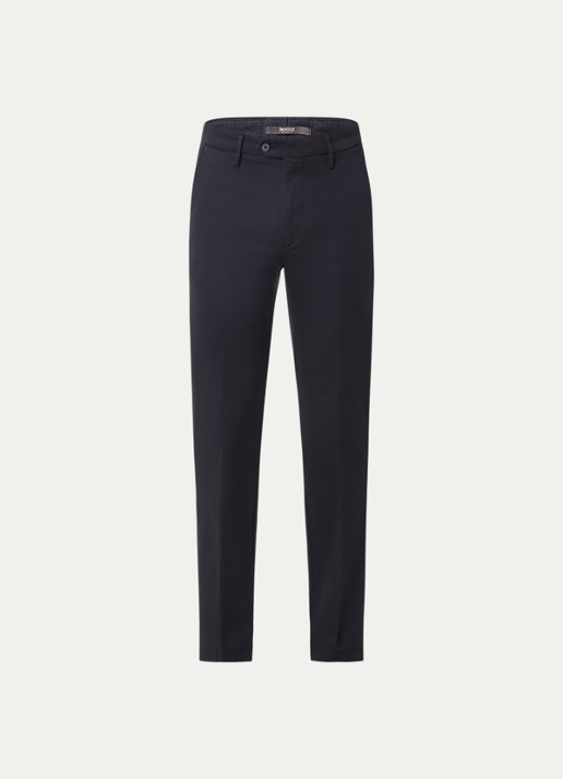 Boggi Milano Straight fit chino met steekzakken