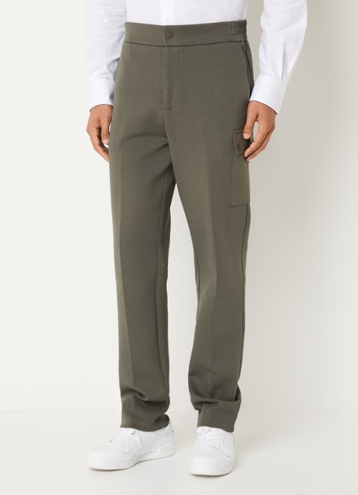 Boggi Milano Straight fit joggingbroek met steekzakken