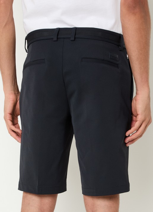 Boggi Milano Straight fit korte broek met steekzakken - achterkant 4 zwart