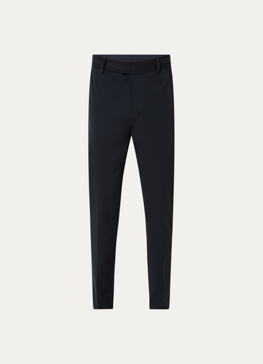 Boggi Milano Straight fit pantalon met steekzakken - voorkant 2 donkerblauw
