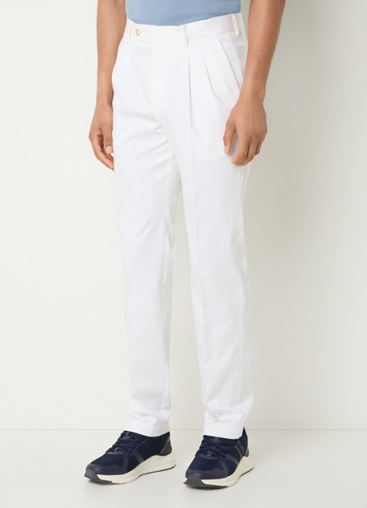 Boggi Milano Straight fit pantalon met steekzakken