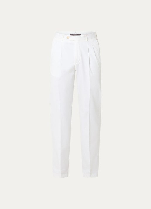 Boggi Milano Straight fit pantalon met steekzakken - voorkant 2 wit
