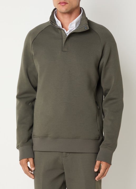 Boggi Milano Sweater met halve rits