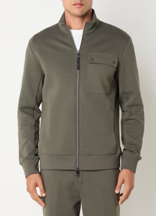 Boggi Milano Sweatvest met borstzak