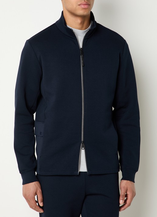 Boggi Milano Sweatvest met ritszakken