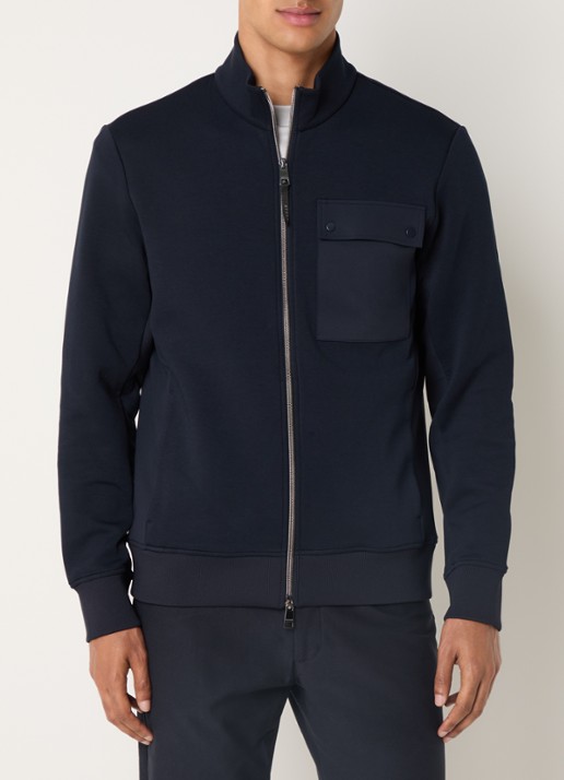 Boggi Milano Sweatvest met ritszakken