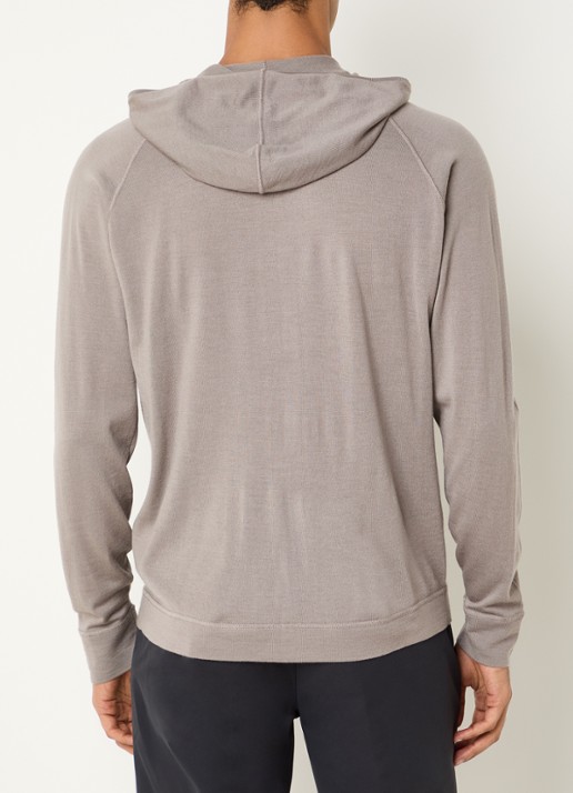 Boggi Milano Sweatvest met steekzakken - achterkant 4 donkerbeige