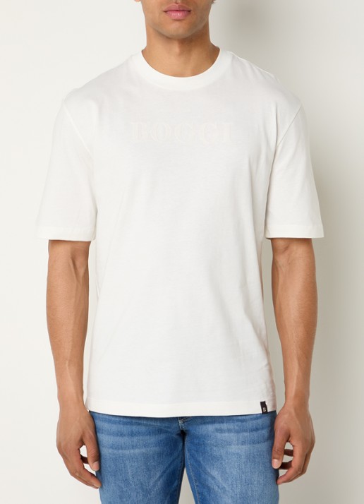 Boggi Milano T-shirt met logoprint