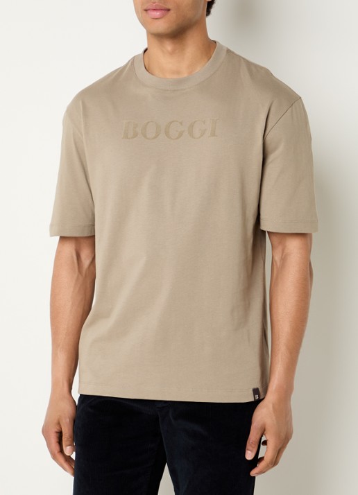 Boggi Milano T-shirt met ronde hals