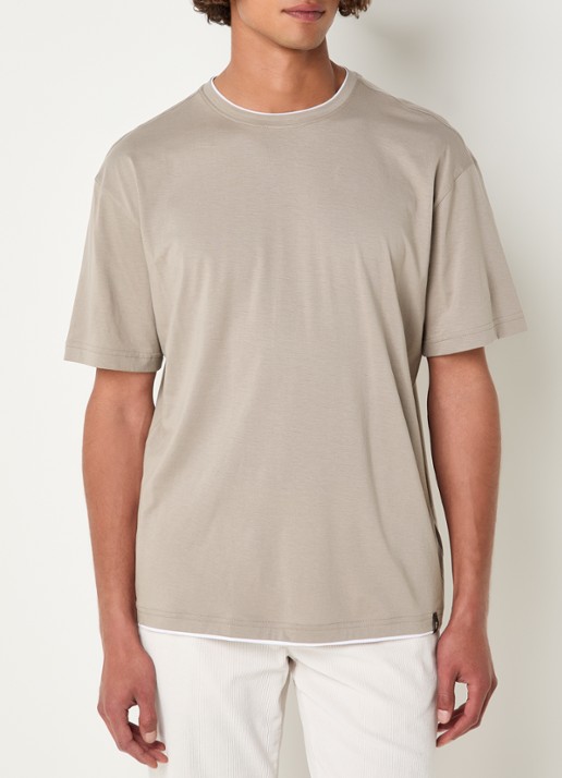 Boggi Milano T-shirt met ronde hals