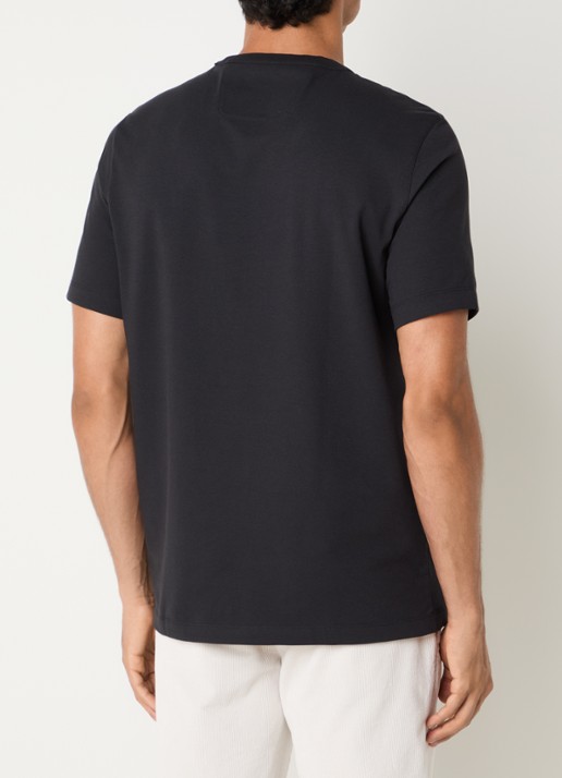 Boggi Milano T-Shirt met ronde hals - achterkant 3 zwart