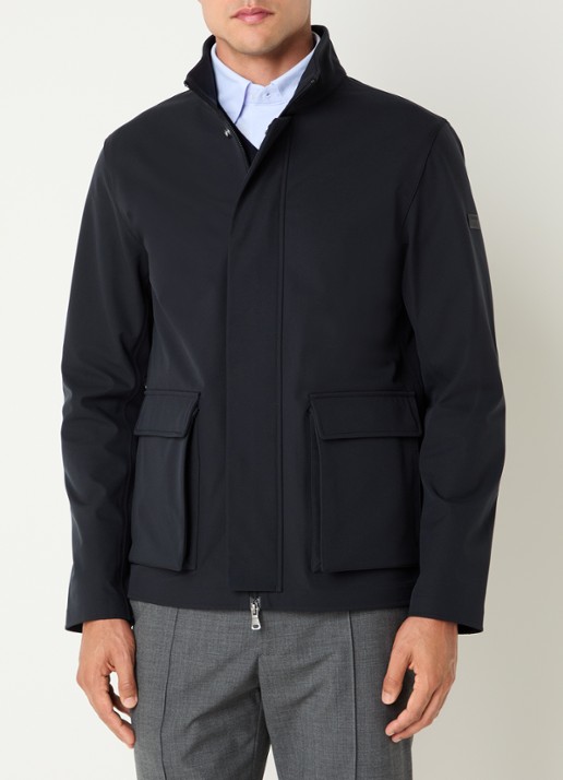 Boggi Milano Windjack met klepzakken