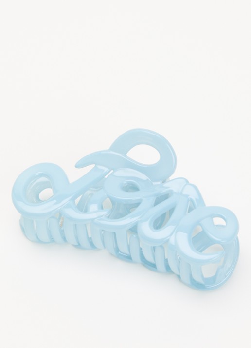 Bon Dep Love haarclip 8 cm  - detail 2 lichtblauw