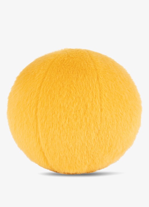Bon Ton Toys Smiley Fuzzy knuffel 13 cm - achterkant geel