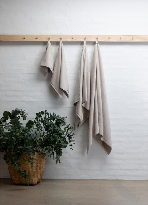 Bongusta Naram badhanddoek - 600 gr/m2 - 50 x 80 cm - detail 4 beige