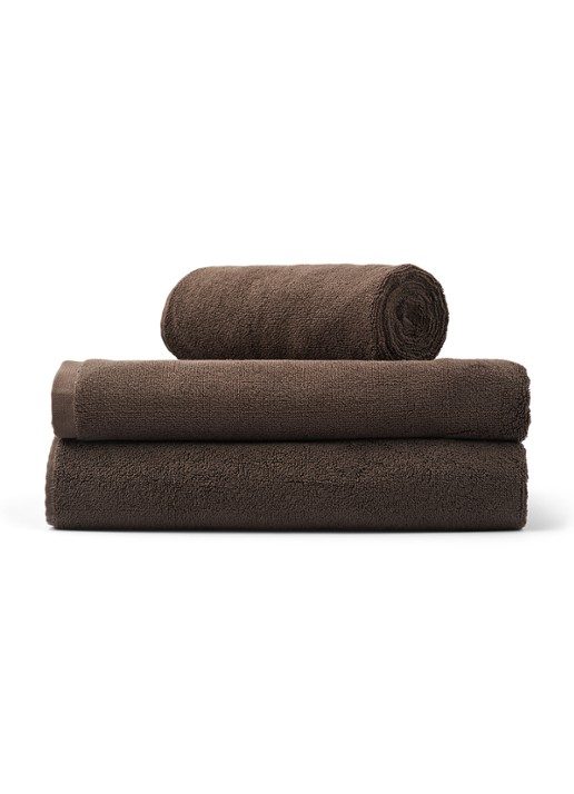 Bongusta Naram badhanddoek - 600 gr/m2 - 50 x 80 cm - detail 5 donkerbruin
