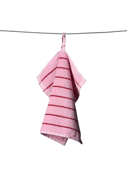 Bongusta Naram gastendoek - 600 gr/m2 - 30 x 30 cm - voorkant lichtroze