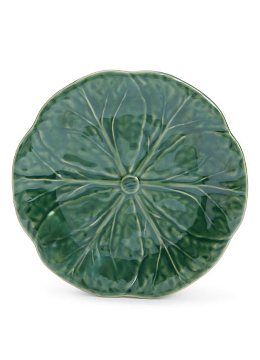 Bordallo Pinheiro Cabbage gebaksbordje 18 cm - voorkant groen