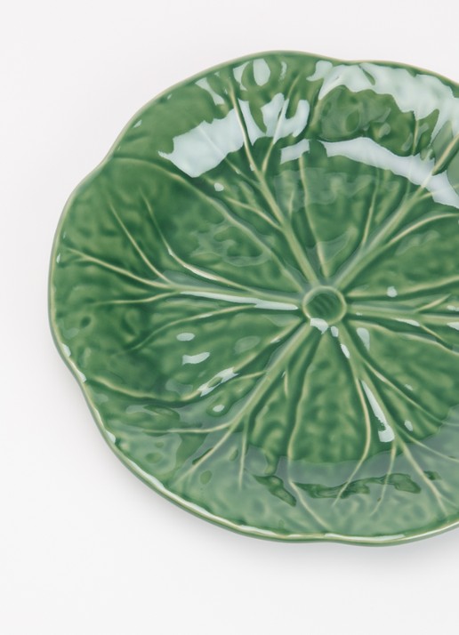 Bordallo Pinheiro Cabbage ontbijtbord 21 cm - detail 3 groen
