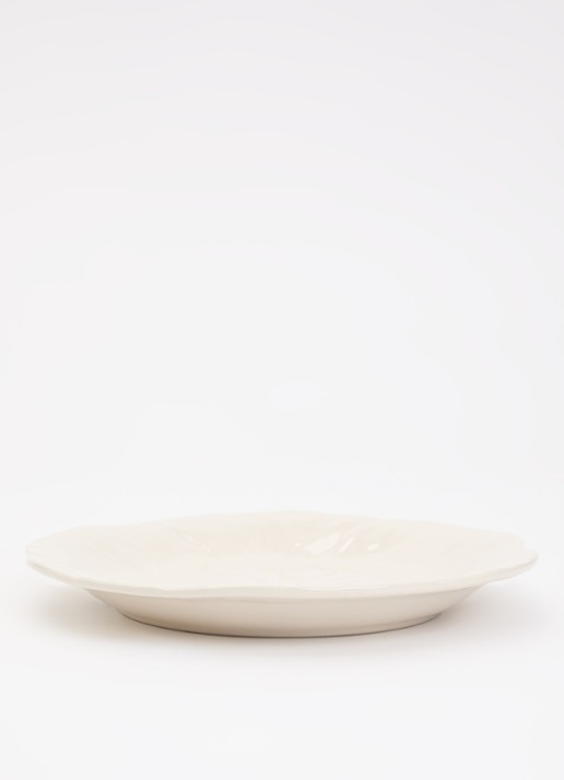 Bordallo Pinheiro Cabbage ontbijtbord 21 cm - voorkant 2 ivoor