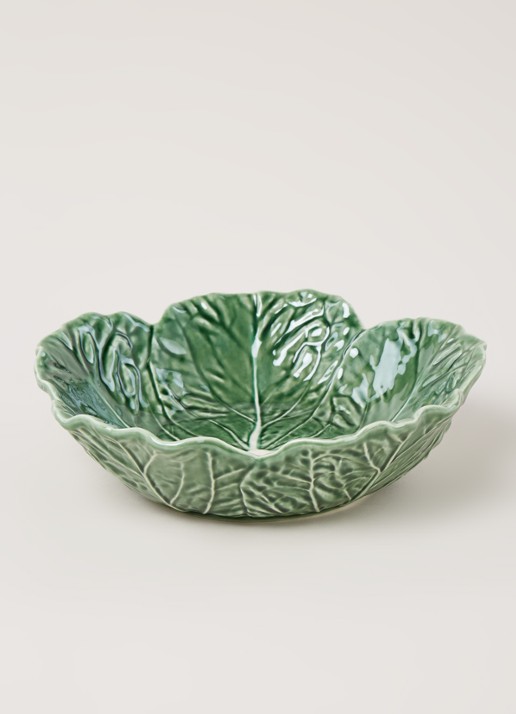 Bordallo Pinheiro Cabbage saladeschaal 29 cm - voorkant 3 groen