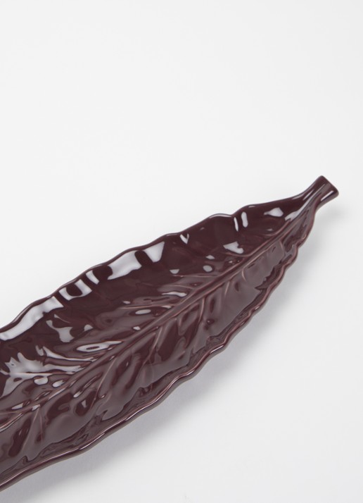 Bordallo Pinheiro Cabbage serveerschaal 40 cm - voorkant 2 aubergine