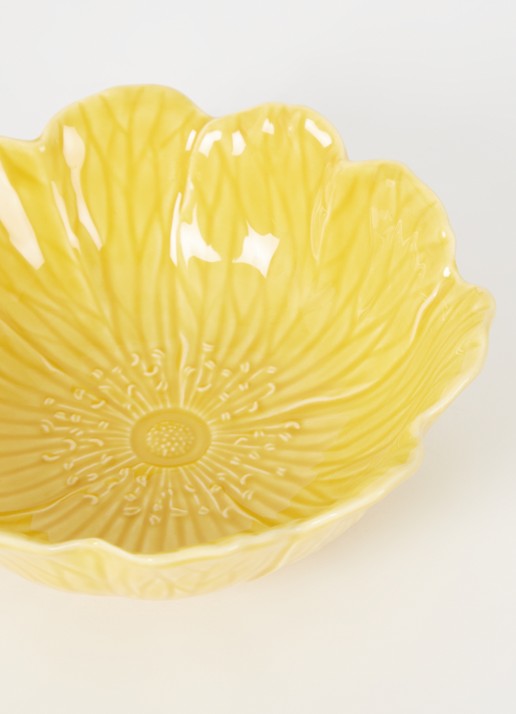 Bordallo Pinheiro Flora kom 17 cm - voorkant 2 abrikoos