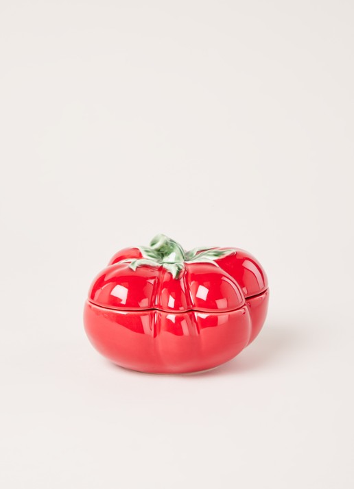 Bordallo Pinheiro Tomato voorraadpot - voorkant 4 steenrood