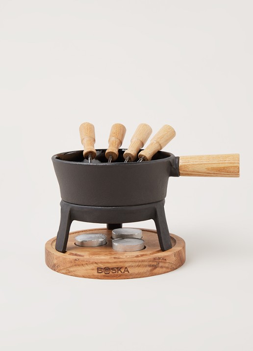 Boska Pro S kaasfondueset  - voorkant 2 zwart