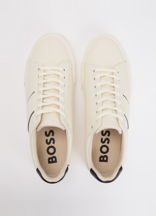 BOSS Aiden sneaker met logo - detail 3 gebroken wit