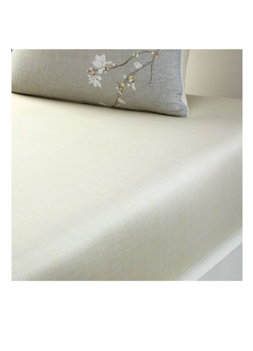 BOSS Almond Flowers hoeslaken van zijde 120TC, hoekhoogte 30 cm