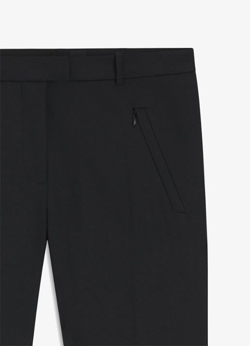 BOSS Anaita5 tailored tech pantalon - detail 4 zwart