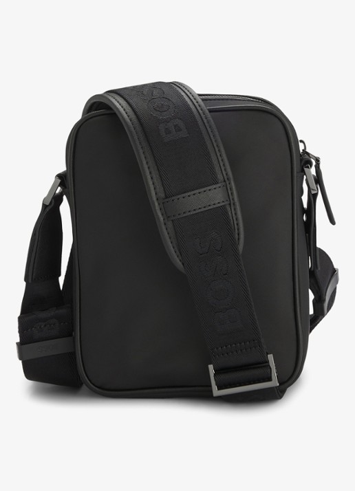 BOSS B-Icon crossbodytas met logo - detail 2 zwart