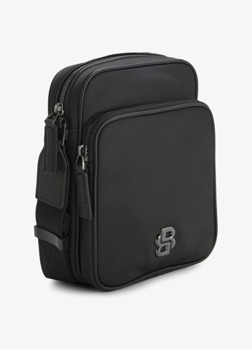 BOSS B-Icon crossbodytas met logo - detail 3 zwart