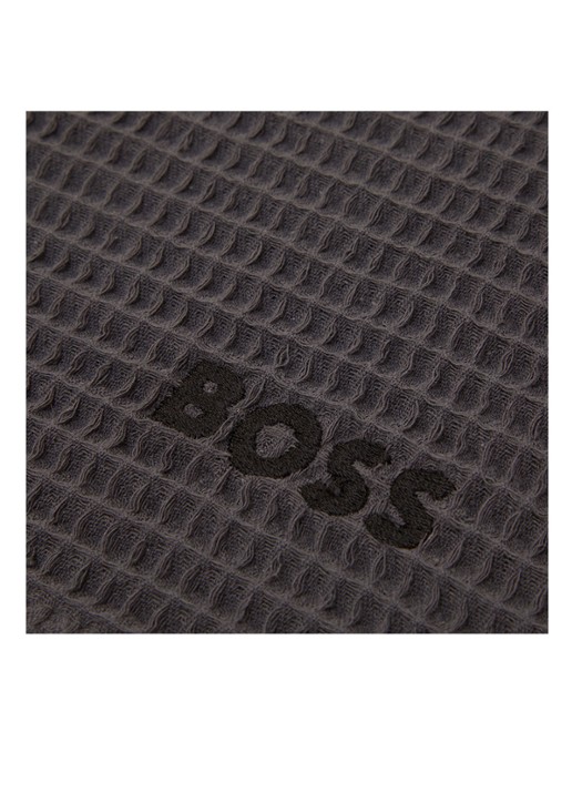 BOSS Badhanddoek van katoen 70 x 140 cm - detail 5 antraciet