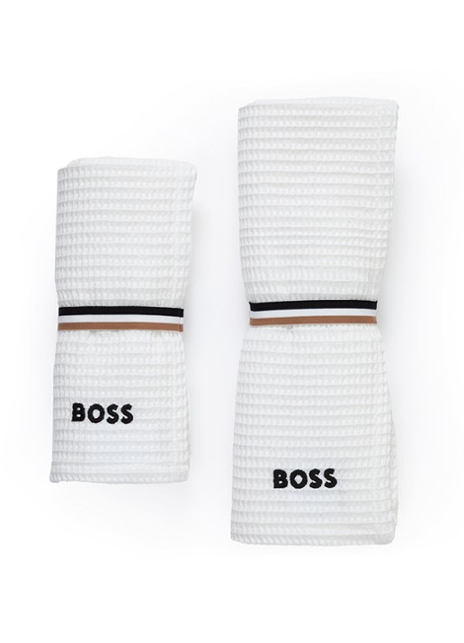 BOSS Badhanddoek van katoen 70 x 140 cm - detail 7 wit