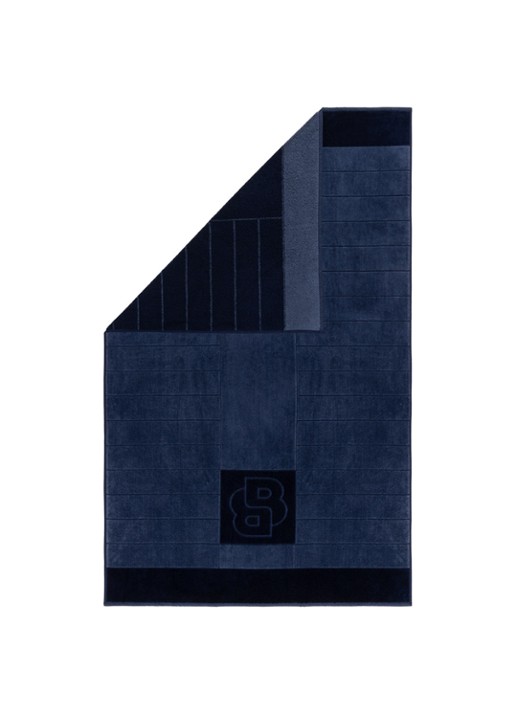 BOSS Badlaken 90 x 150 cm - voorkant 4 donkerblauw