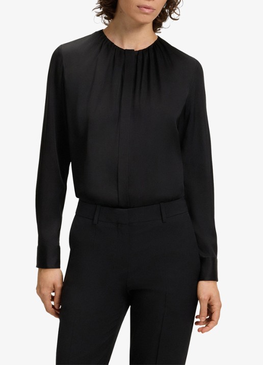 BOSS Banorah blouse in zijdeblend