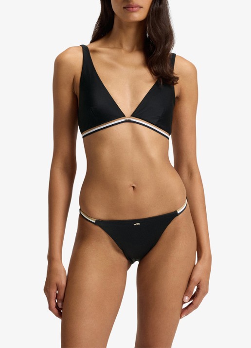 BOSS Bikinislip met logo - voorkant 3 zwart