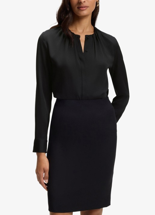 BOSS Blouse met plooien