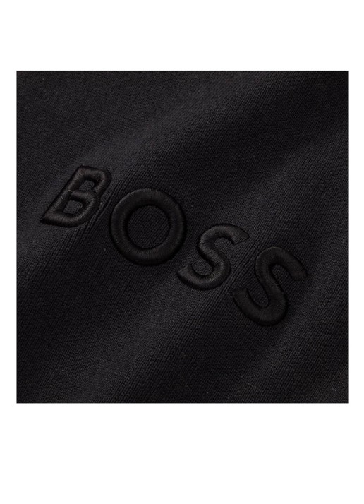 BOSS Bold plaid in katoenblend - 130 x 170 cm - achterkant 5 zwart