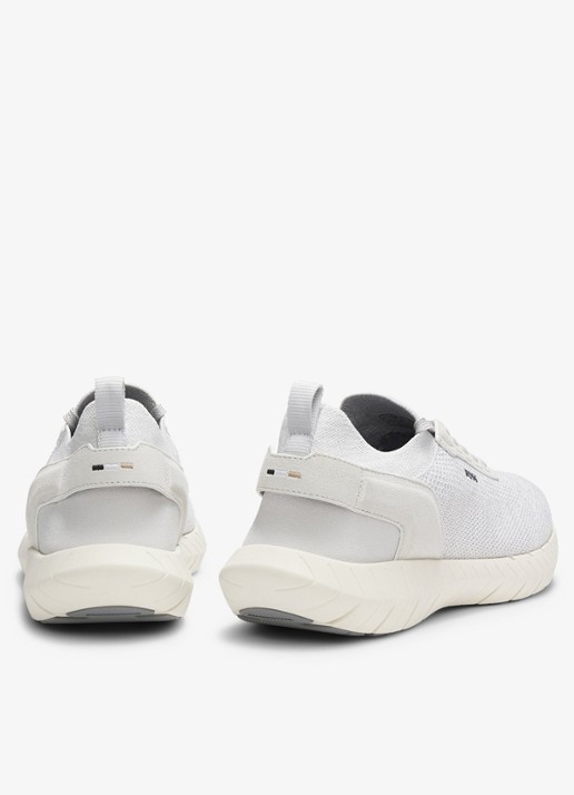BOSS Boss-Motion sneaker met gebreid bovenwerk - detail wit