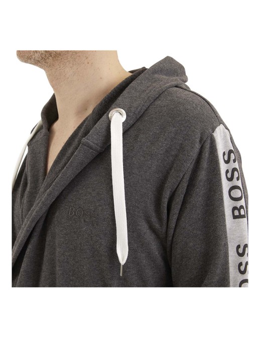 BOSS BOSS-SEN Charcoa     Bath robe - detail 3 grijs
