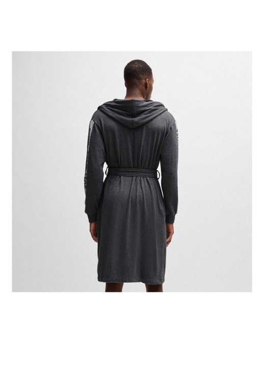 BOSS BOSS-SEN Charcoa     Bath robe - detail 2 antraciet