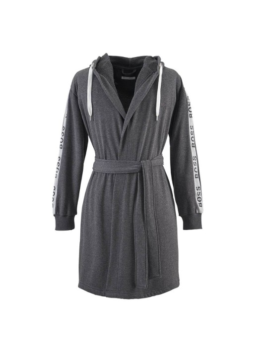 BOSS BOSS-SEN Charcoa     Bath robe - voorkant 5 antraciet