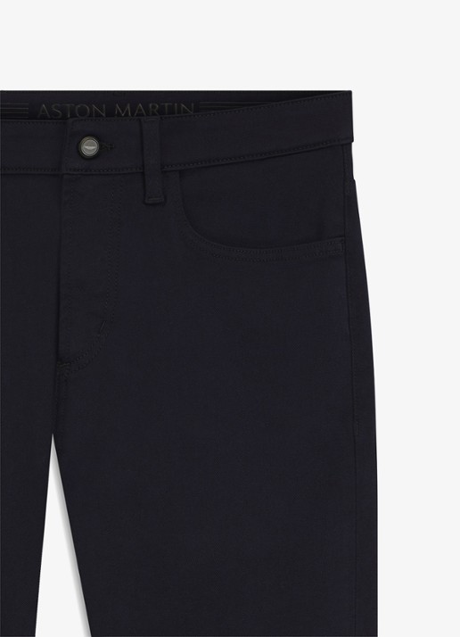 BOSS BOSS x ASTON MARTIN slim fit jeans met steekzakken - detail 3 zwart