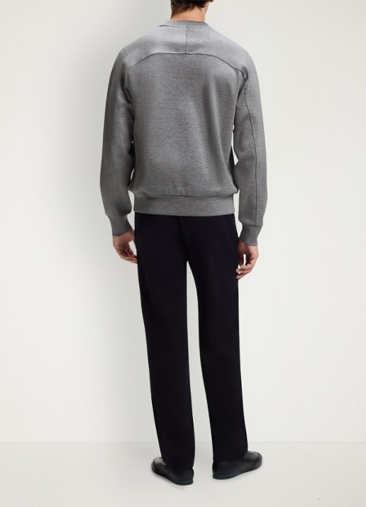 BOSS BOSS x Aston Martin sweater met logo - achterkant 3 open grey-072 / grijs